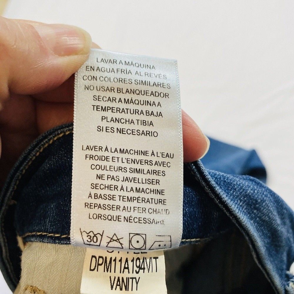 Dear John Joyrich Womens Size 32 Comfort Skinny Distressed Raw Hem Cropped - Picture 9 of 11